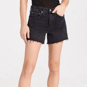 Agolde Parker Long Shorts in Fright